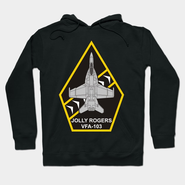 VFA-103 Jolly Rogers - F/A-18 Hoodie by MBK